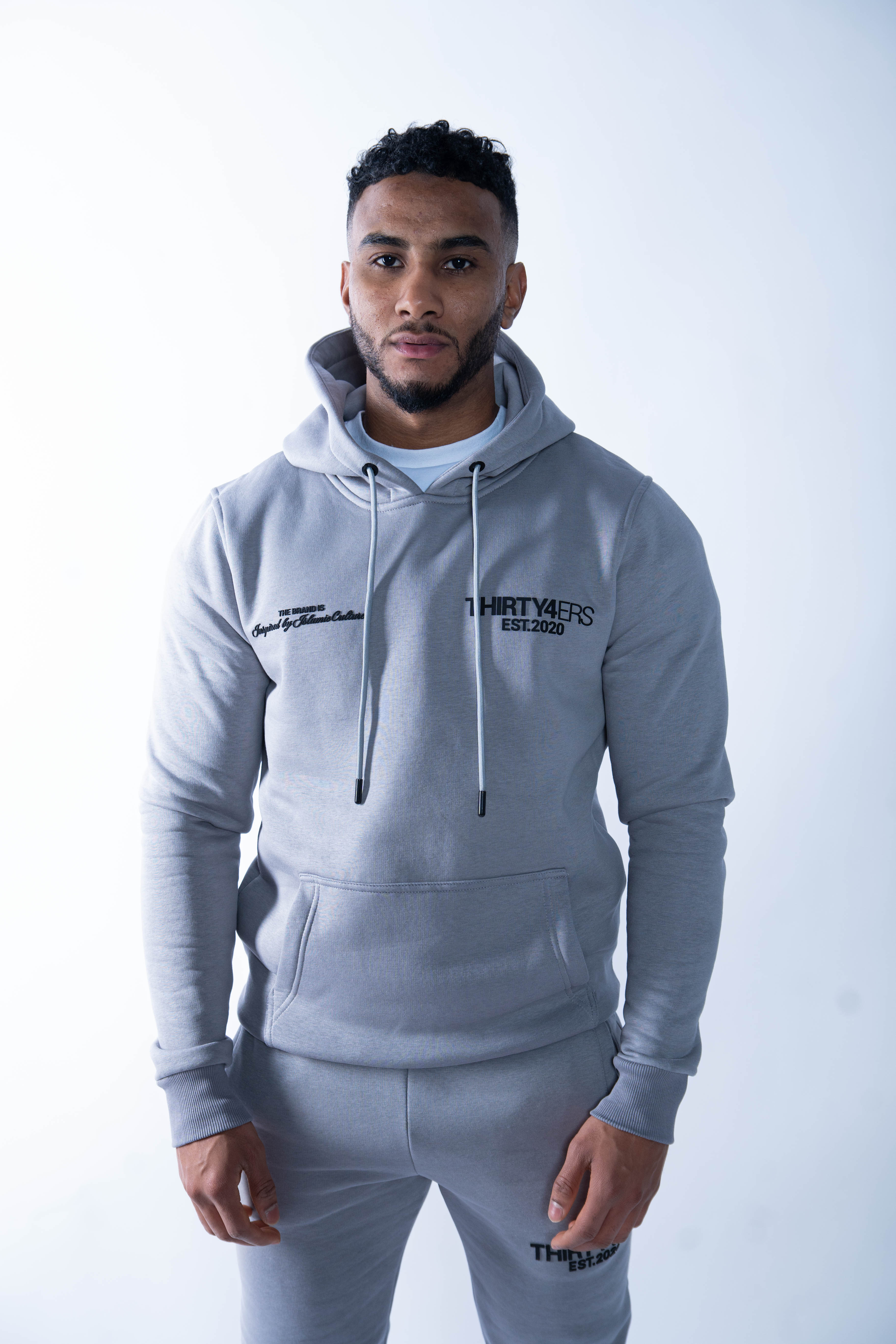 Grey branded outlet hoodies